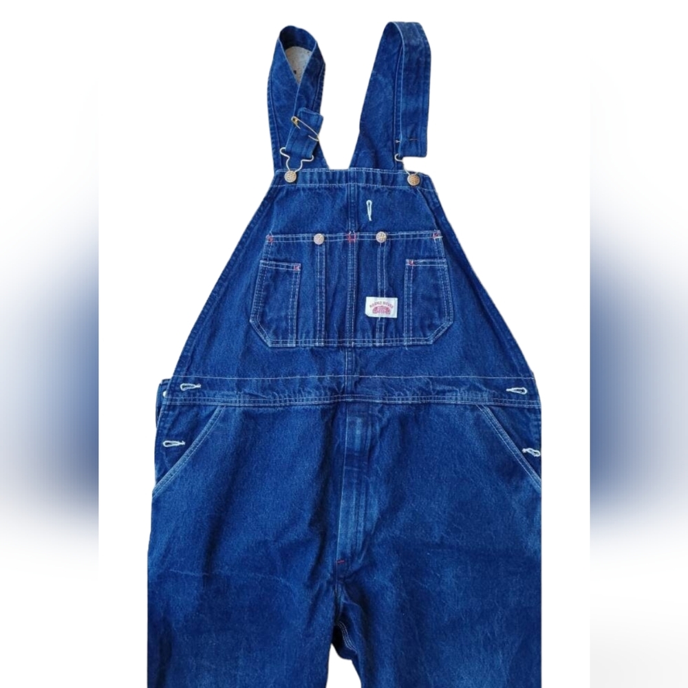 Men's Relaxed Fit Blue Denim Overalls
